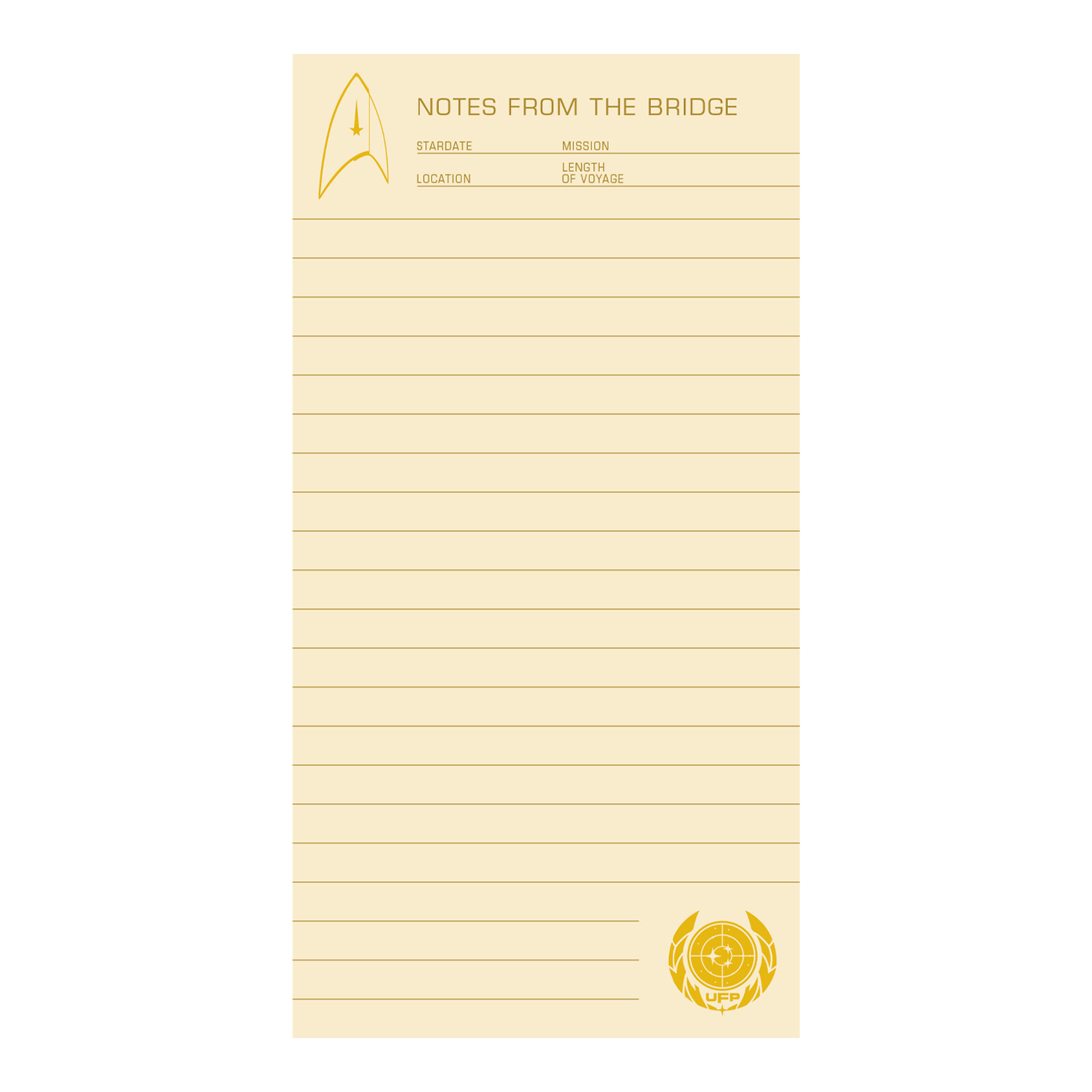 UPG Star Trek Notepad