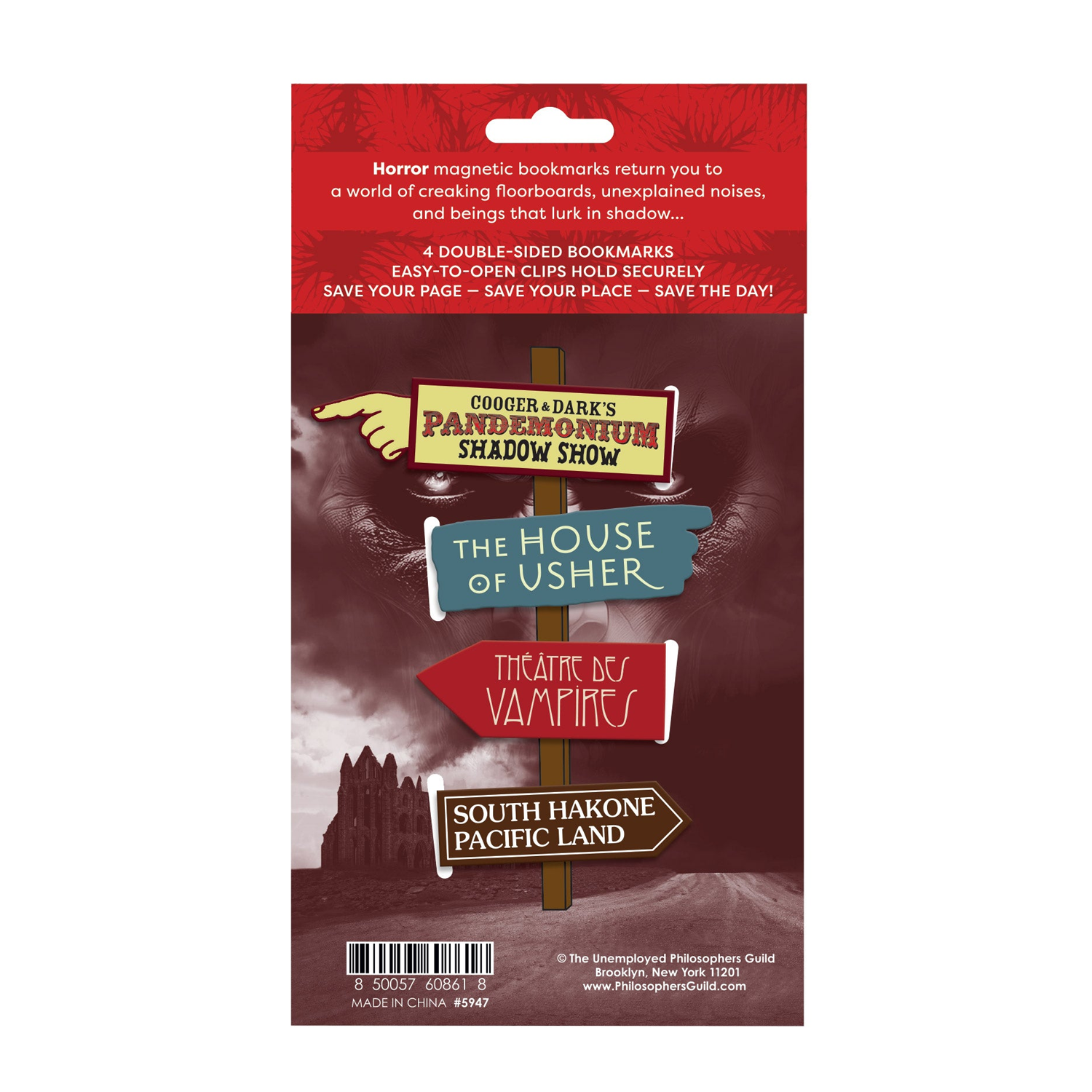UPG Horror Magnetic Bookmark Set