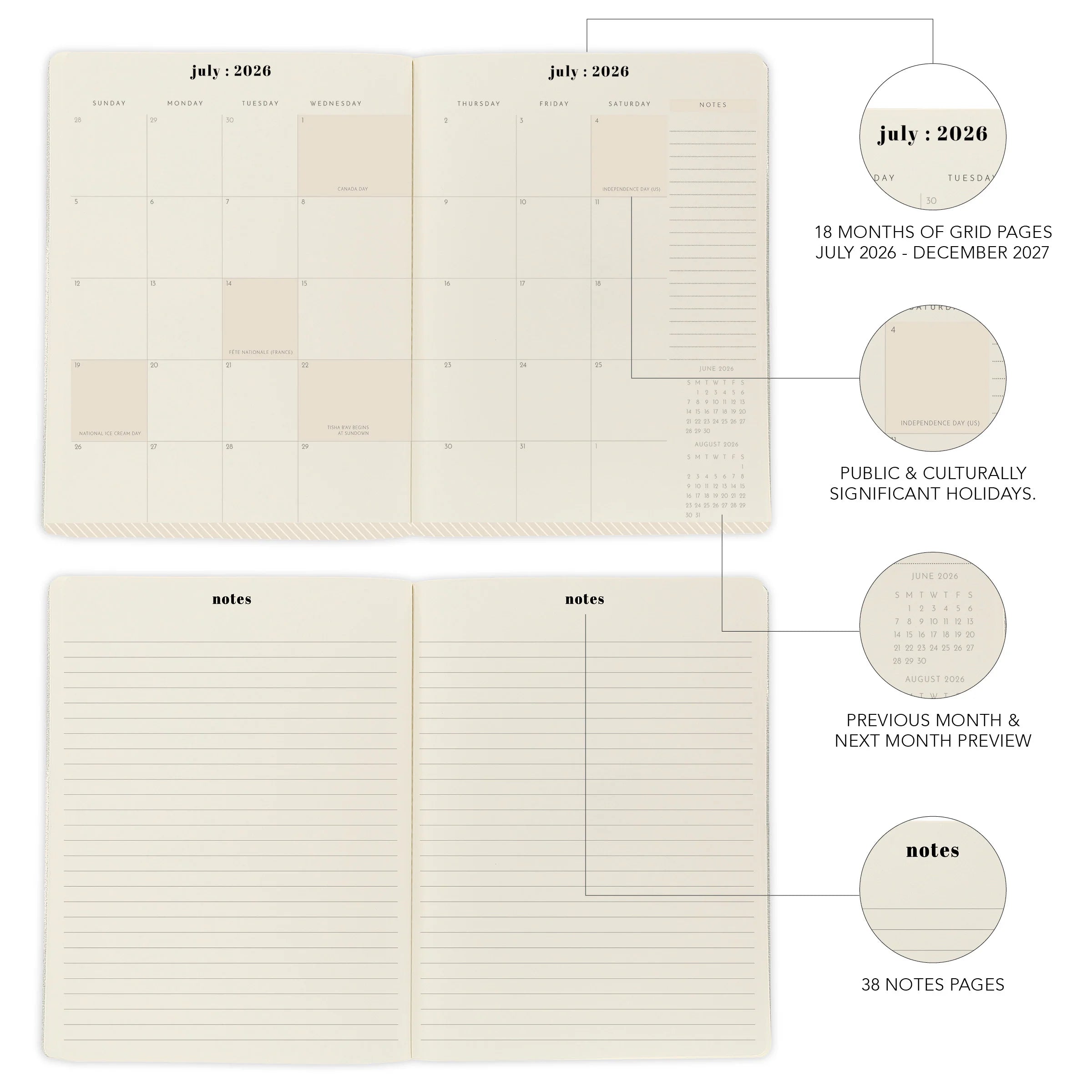 GRPH Peanuts 2027 Engagement Calendar