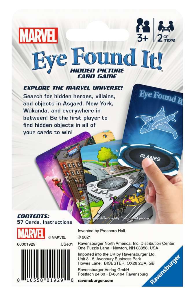 Eye Found It Hidden Picture Card Game - Marvel    