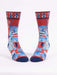 BLUQ Crazy Cat Dude Men's Crew Socks
