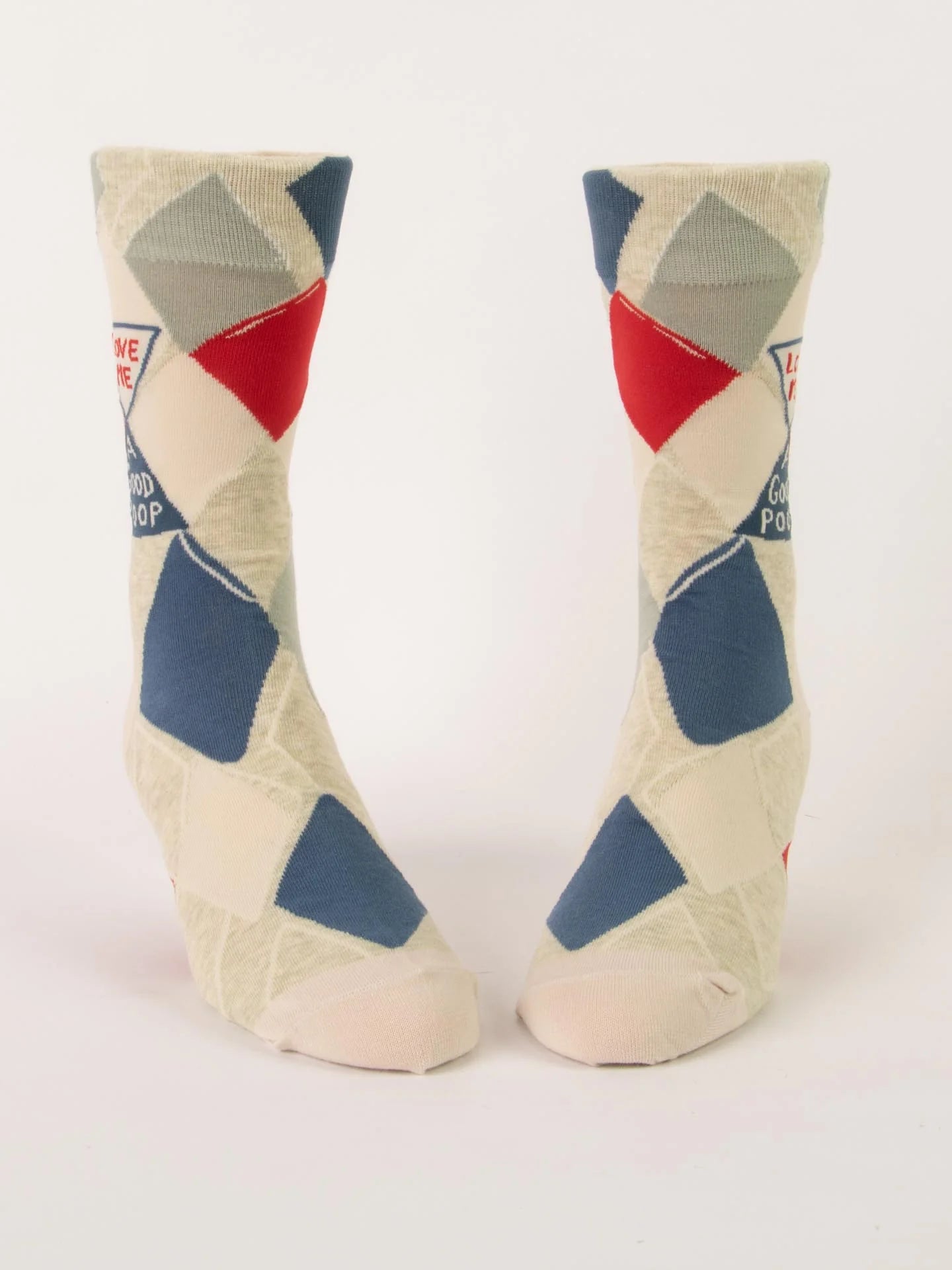 BLUQ Love Me A Good Poop Men's Crew Socks
