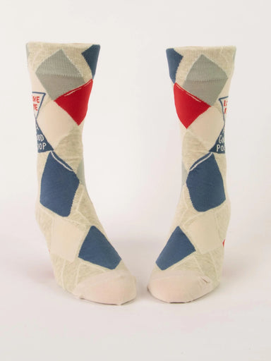 BLUQ Love Me A Good Poop Men's Crew Socks