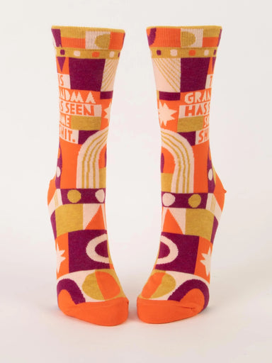 BLUQ This Grandma Has Seen Some Shit Women's Crew Socks