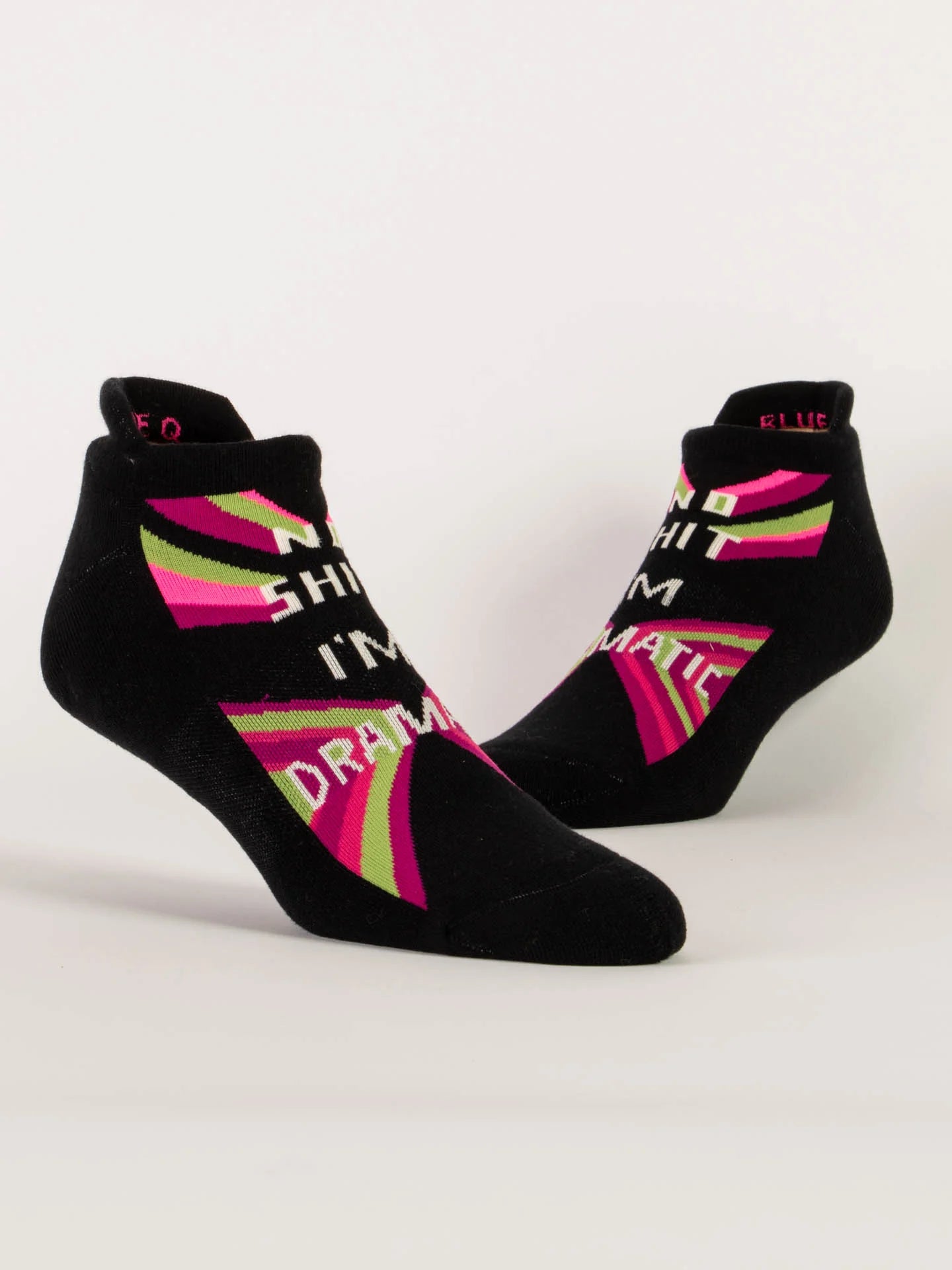 BLUQ No Shit I'm Dramatic Sneaker Socks (L/XL)