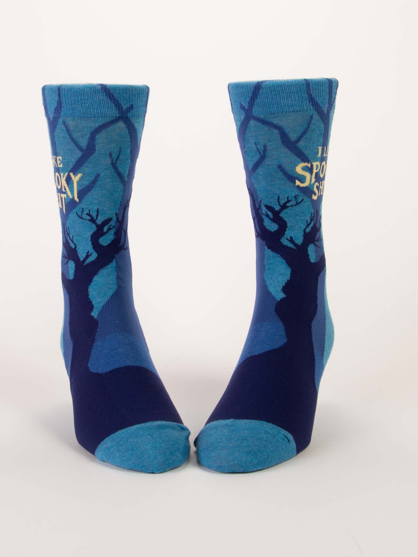 BLUQ I Like Spooky Shit Men's Crew Socks