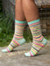 Blue Q Women's Crew Socks - Shhh.. I'm Over-Thinking