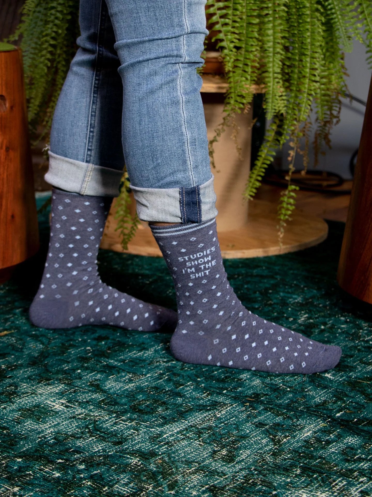 BLUQ Studies Show I'm The Shit Women's Crew Socks