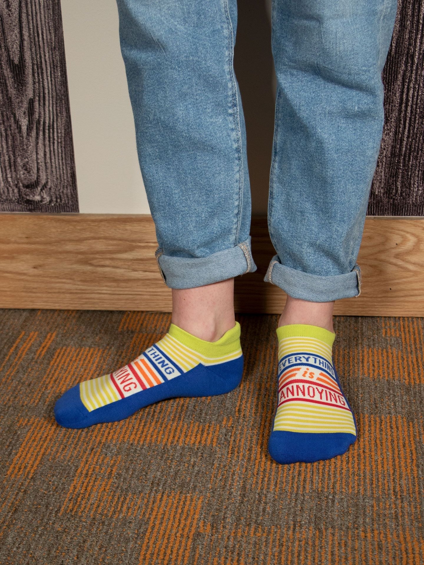 BLUQ Everything Is Annoying Sneaker Socks (L/XL)