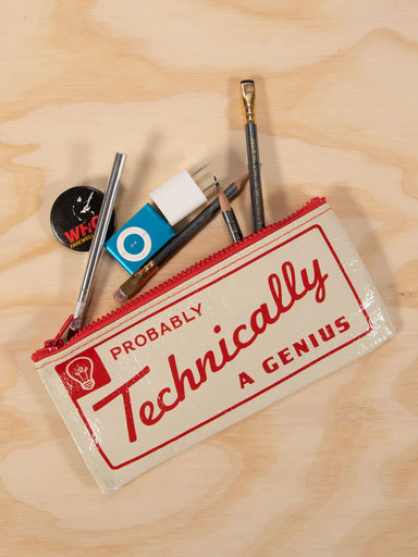 Blue Q Pencil Case - Probably Technically A Genius