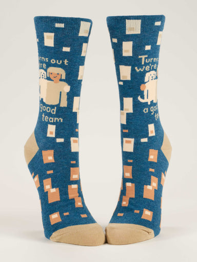 BLUQ Turns Out We're A Good Team Women's Crew Socks