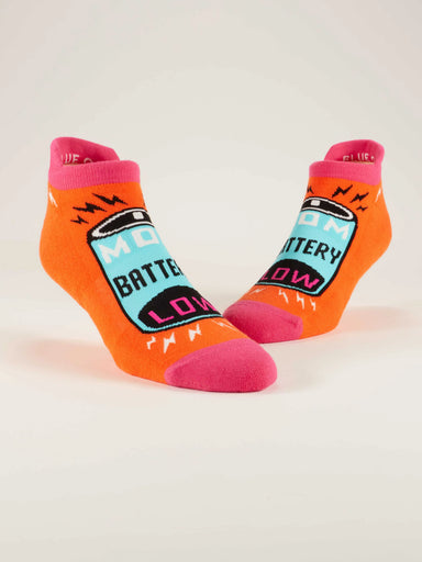 BLUQ Mom Battery Low Sneaker Socks (S/M)