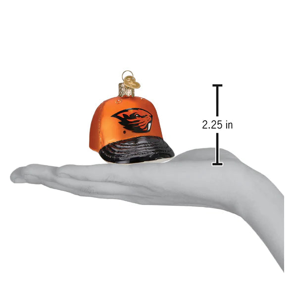 Old World Christmas Oregon State Baseball Cap Ornament