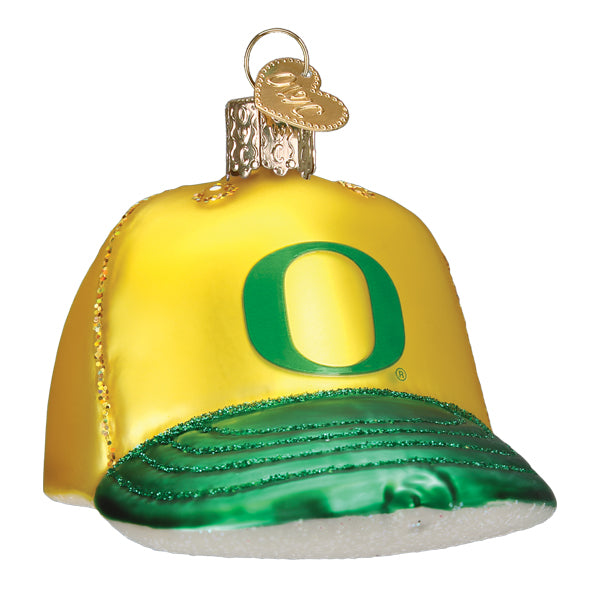Old World Christmas Oregon Baseball Cap Ornament    