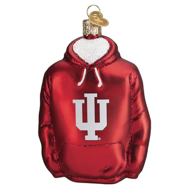 Old World Christmas Indiana University Hoodie Ornament