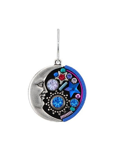 Firefly Luna Moon Necklace - Sapphire    