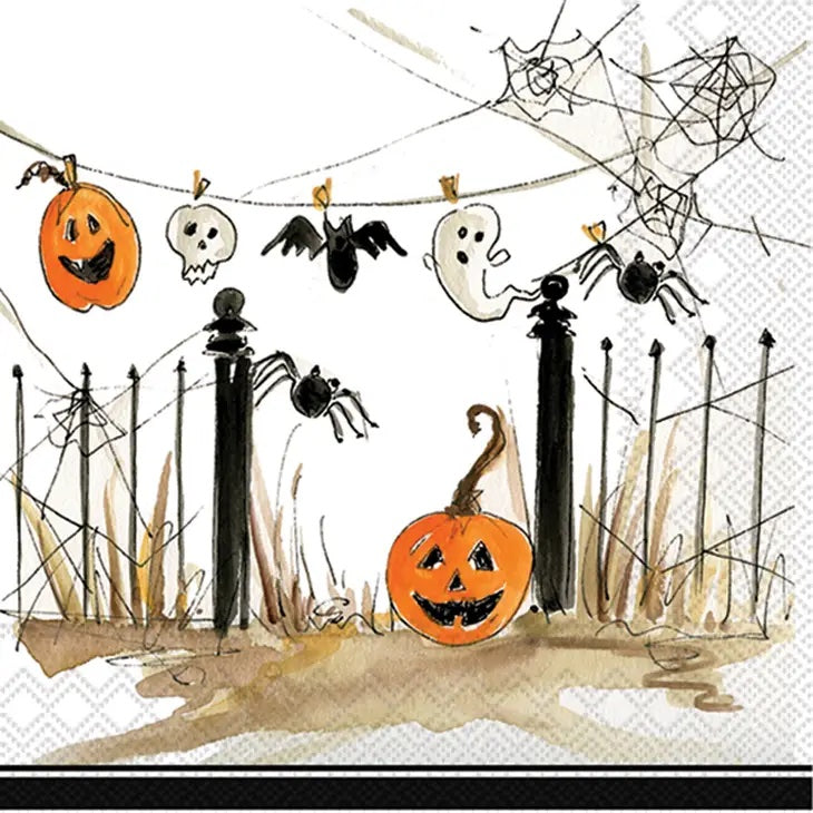 Plaid Pumpkins - Cocktail Napkins    