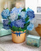 Nantucket Hydrangeas Pop Up Flower Bouquet Greeting Card    