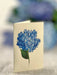 Nantucket Hydrangeas Pop Up Flower Bouquet Greeting Card    