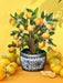 Lemon Blossom Tree Pop Up Flower Bouquet Greeting Card    
