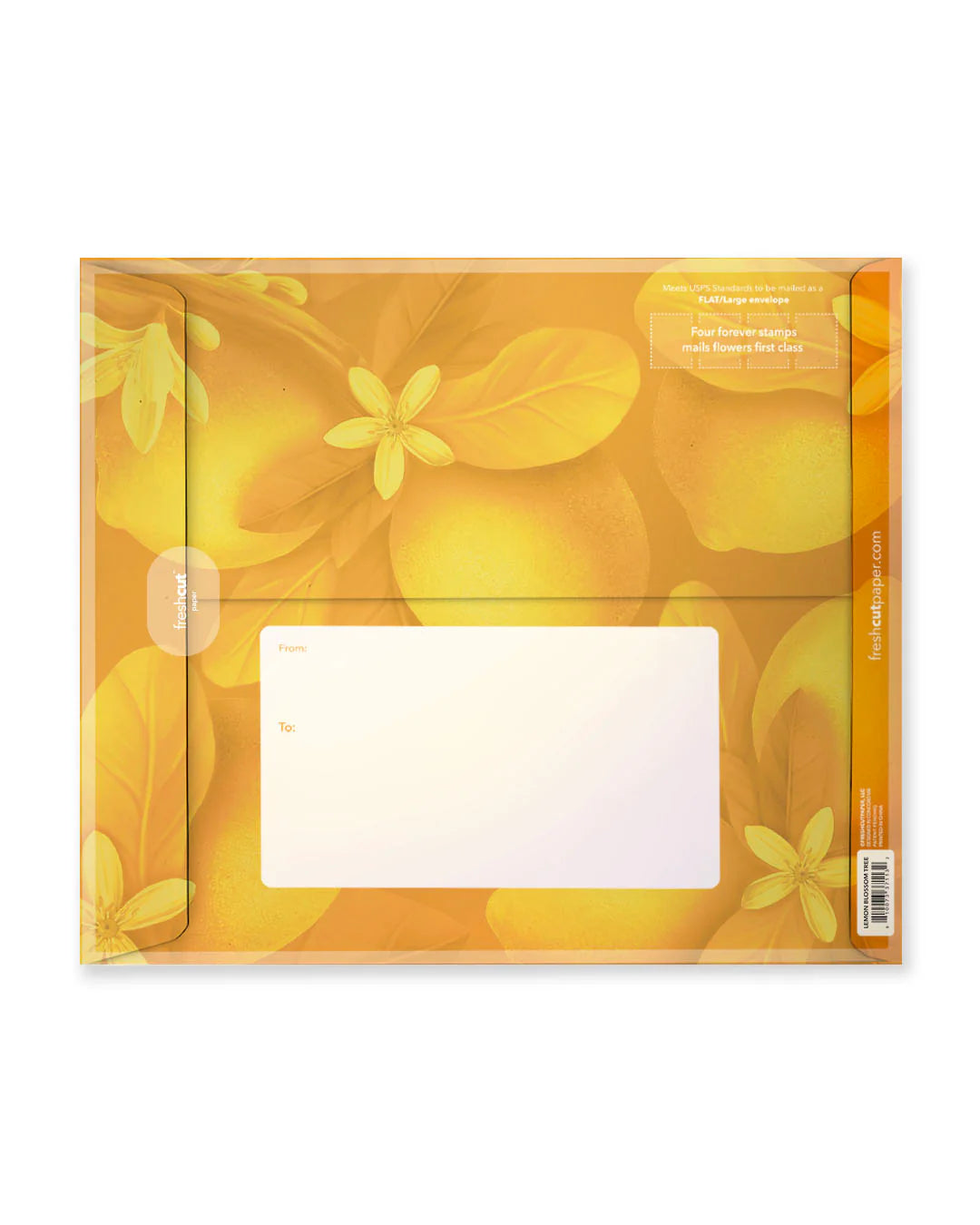 Lemon Blossom Tree Pop Up Flower Bouquet Greeting Card    