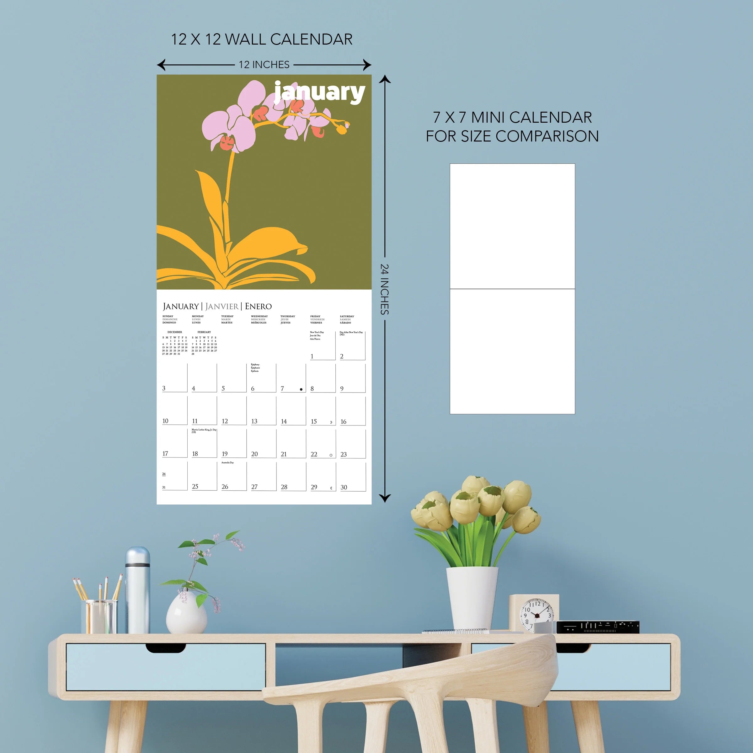 GRPH Flower Pop 2027 Wall Calendar