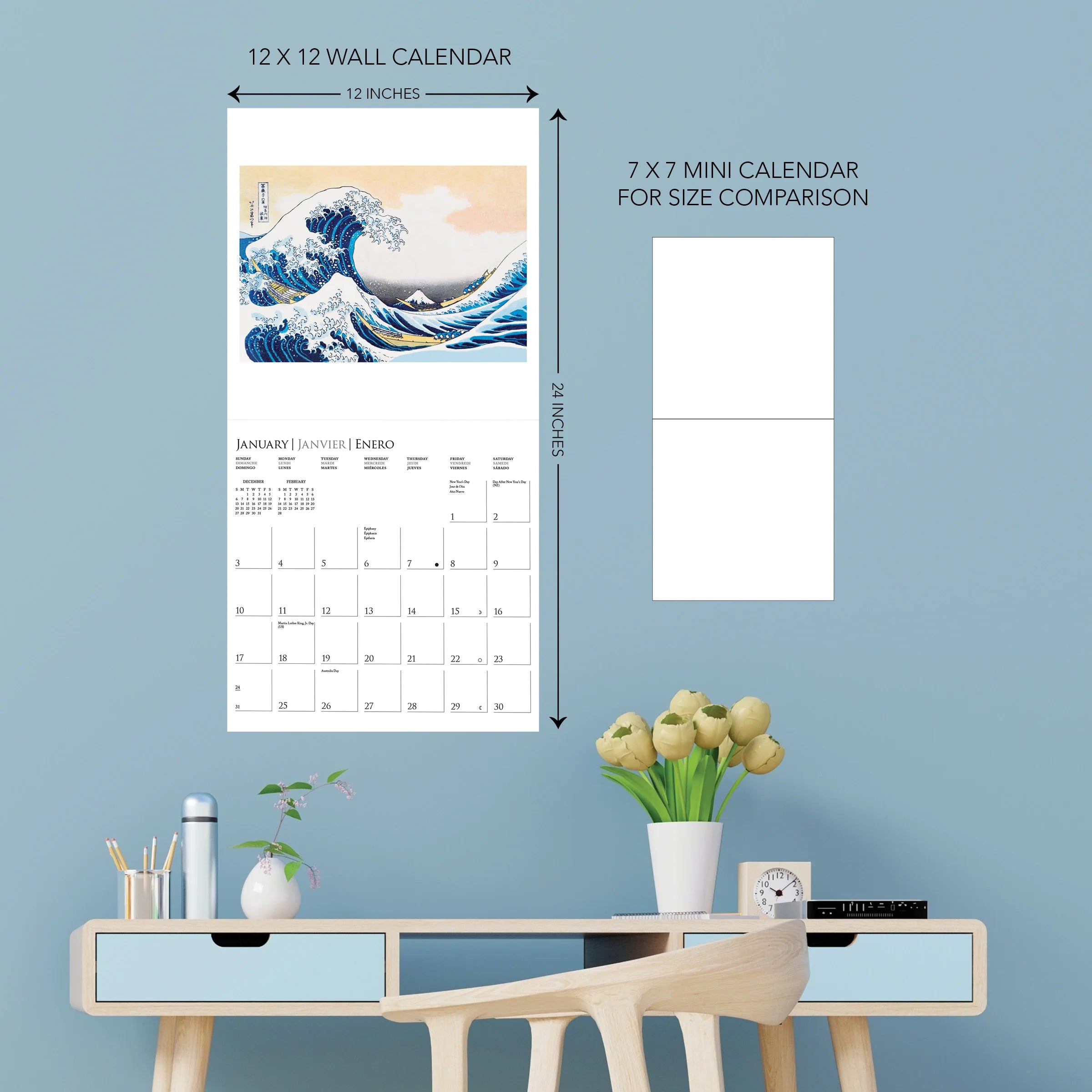 GRPH Japanese Art Collection 2027 Wall Calendar