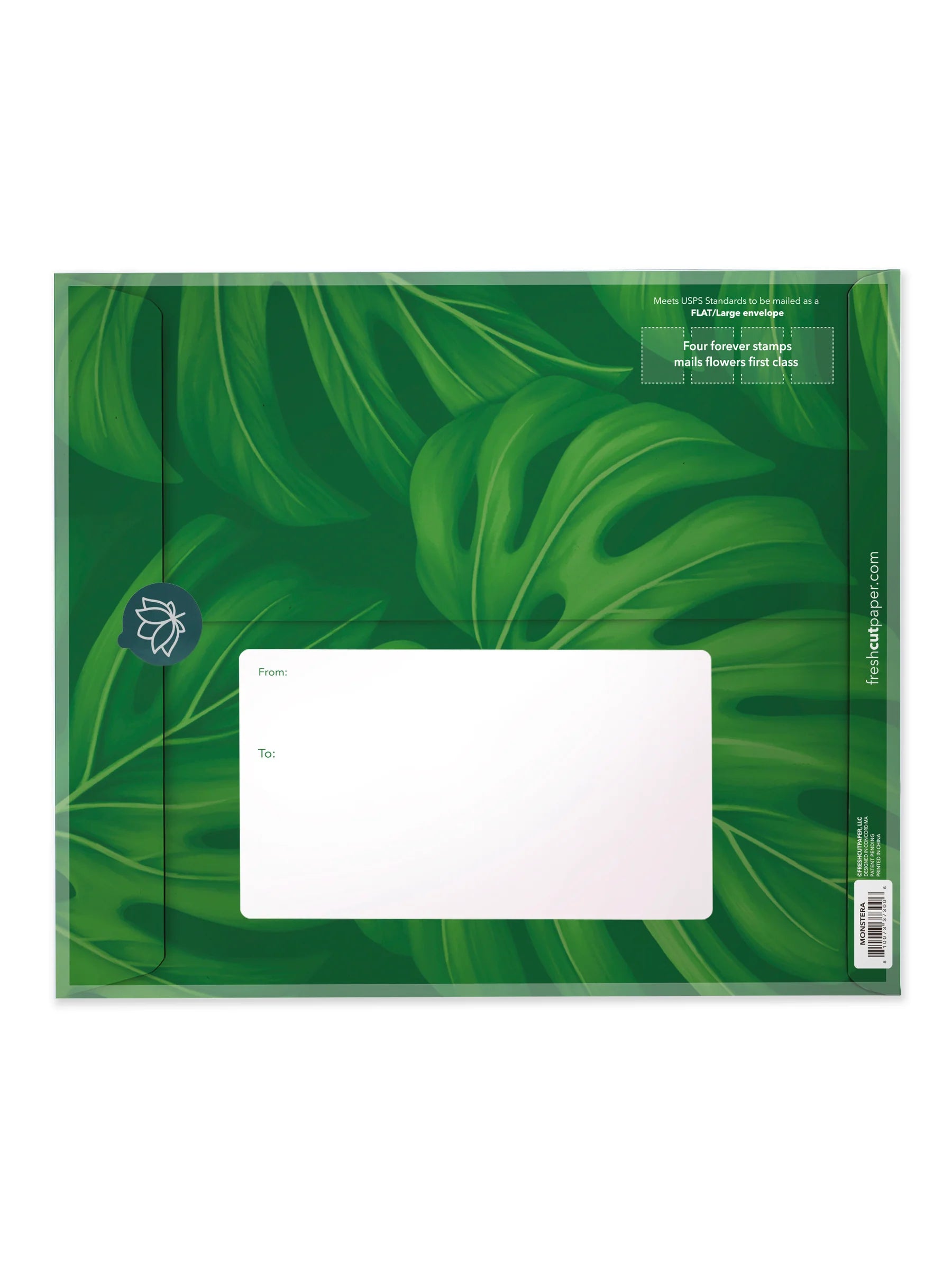 Monstera Pop Up Flower Bouquet Greeting Card    