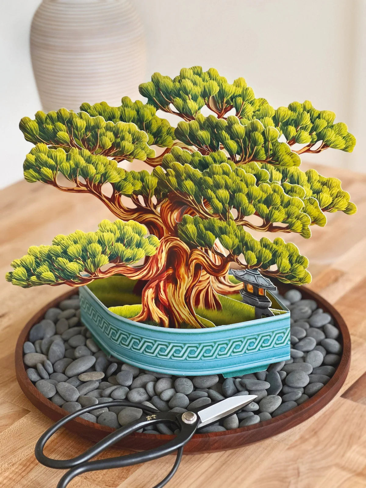 Wisdom Bonzai Pop Up Flower Bouquet Greeting Card    