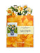 English Daffodils Mini Pop Up Flower Bouquet Greeting Card    