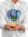 Nantucket Hydrangeas Mini Pop Up Flower Bouquet Greeting Card    