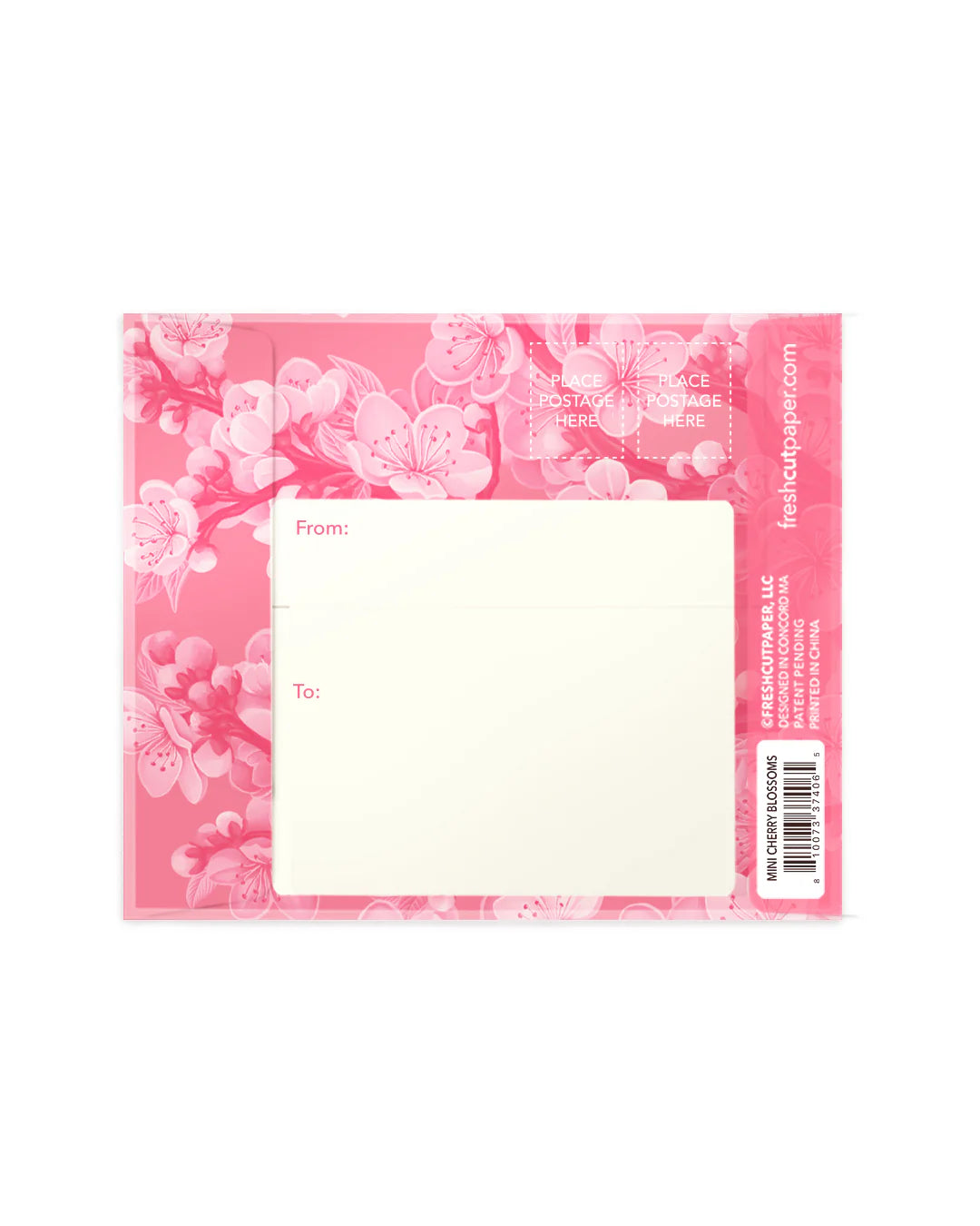 Cherry Blossoms Mini Pop Up Flower Bouquet Greeting Card    