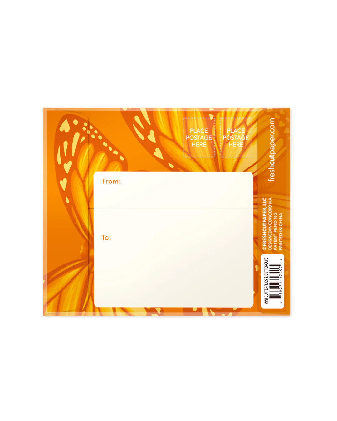 Butterflies & Buttercups Mini Pop Up Flower Bouquet Greeting Card    