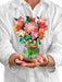 Dear Dahlia Mini Pop Up Flower Bouquet Greeting Card    