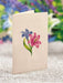 Lilies & Lupines Mini Pop Up Flower Bouquet Greeting Card    