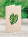 Monstera Mini Pop Up Flower Bouquet Greeting Card    