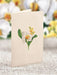 Serenity Orchid Mini Pop Up Flower Bouquet Greeting Card    