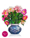 Peony Paradise Mini Pop Up Flower Bouquet Greeting Card    