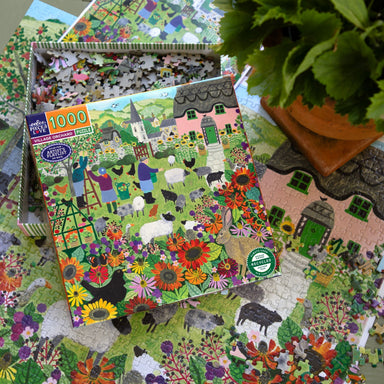 eeBoo Village Orchard 1000 Piece Puzzle