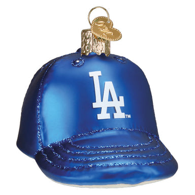 Old World Christmas Los Angeles Dodgers Baseball Hat Ornament    