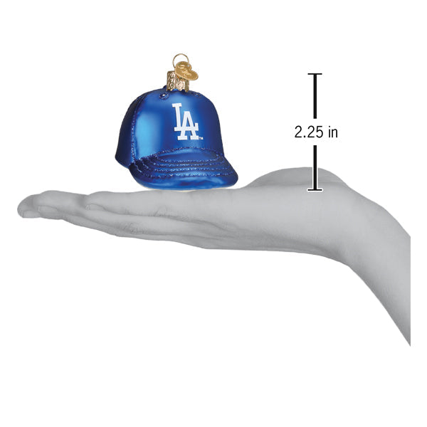 Old World Christmas Los Angeles Dodgers Baseball Hat Ornament    