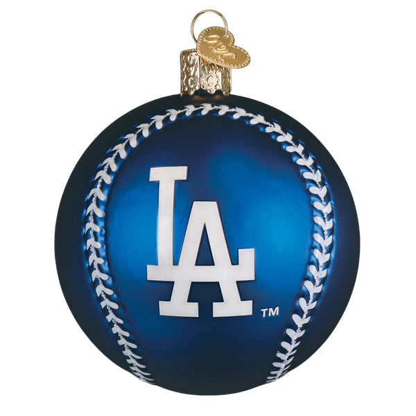 Old World Christmas MLB Los Angeles Dodgers Baseball Ornament