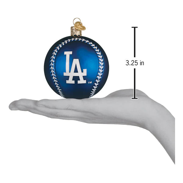 Old World Christmas MLB Los Angeles Dodgers Baseball Ornament