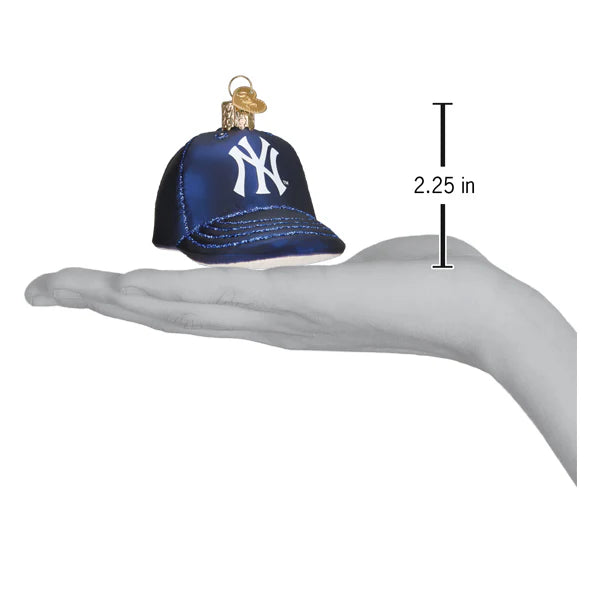 Old World Christmas MLB NY Yankees Baseball Hat Ornament