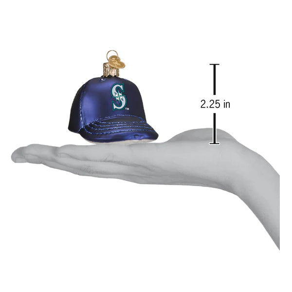 Old World Christmas MLB Seattle Mariners Baseball Cap Ornament