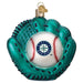 Old World Christmas MLB Seattle Mariners Baseball Mitt Ornament