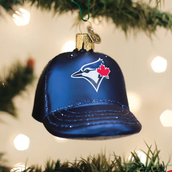 Old World Christmas MLB Toronto Blue Jays Baseball Cap Ornament
