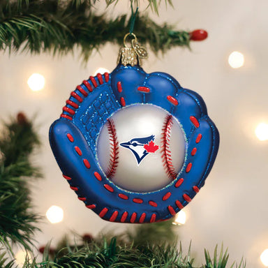 Old World Christmas MLB Toronto Blue Jays Baseball Mitt Ornament