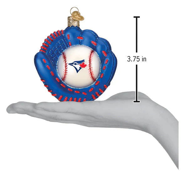 Old World Christmas MLB Toronto Blue Jays Baseball Mitt Ornament