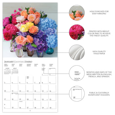 Garden Bouquets 2027 Wall Calendar